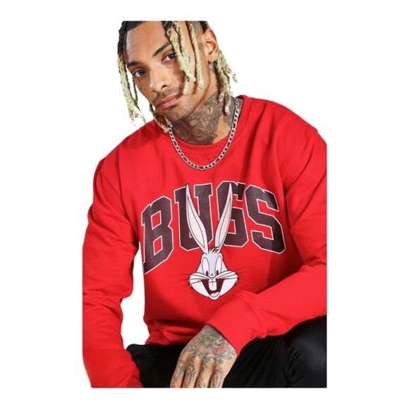 Loony Tunes Oversized Bugs Bunny Sweatshirt‎ - Picture 1 of 9